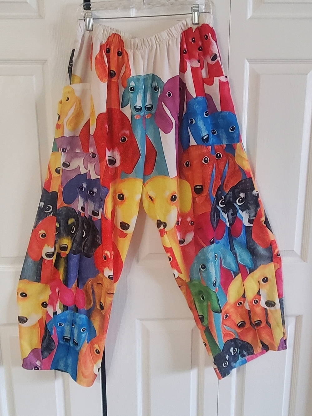 Dog Print Lightweight Pants, Cover Up. Loungewear, 5x Fit Is Smaller.XL No Brand
